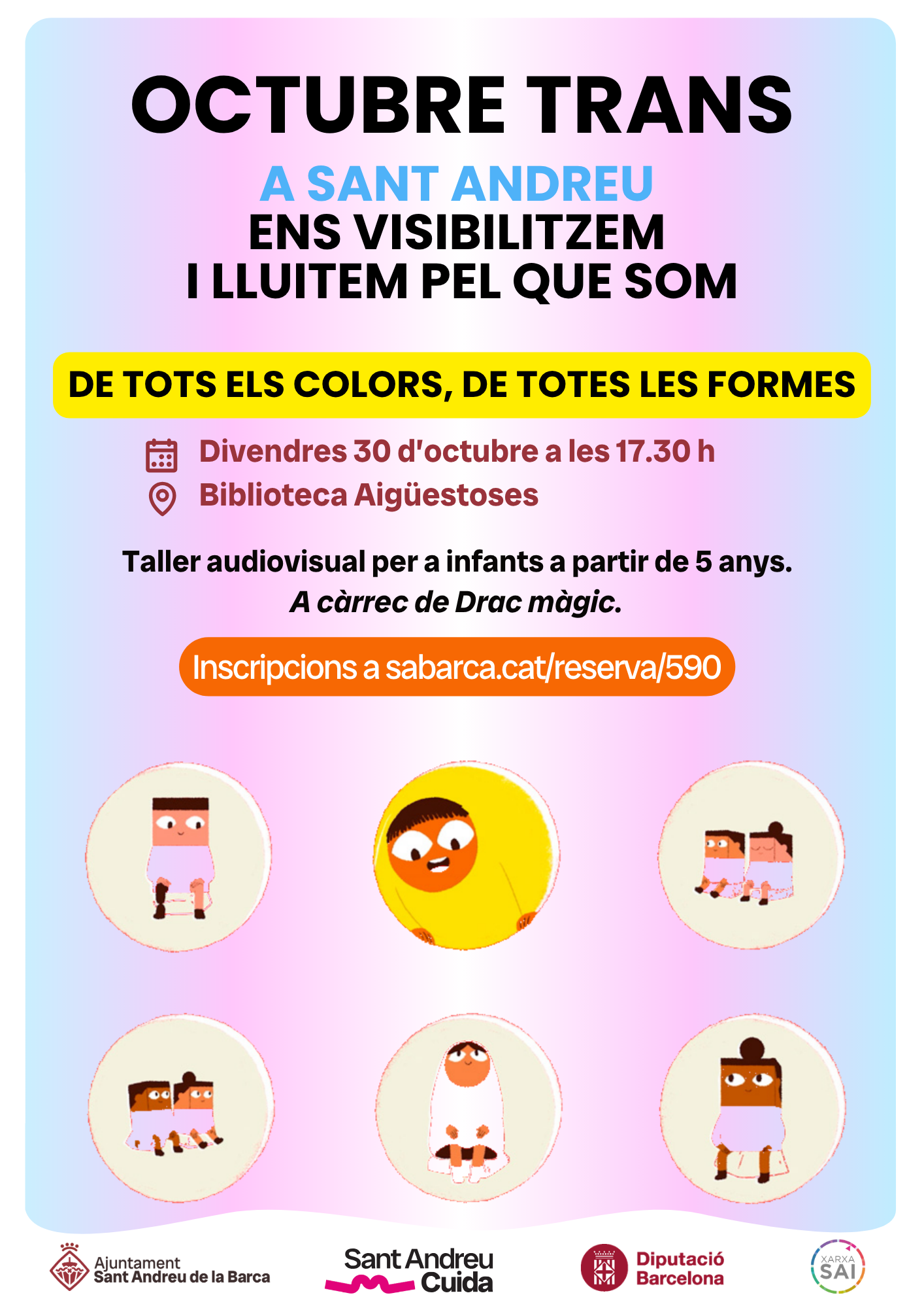 Taller audiovisual infantil: DE TOTS ELS COLORS, DE TOTES LES FORMES